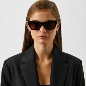 D&G DG4435 502/73 BRAND NEW Sunglasses Havana Dark Brown Cat Eye Women